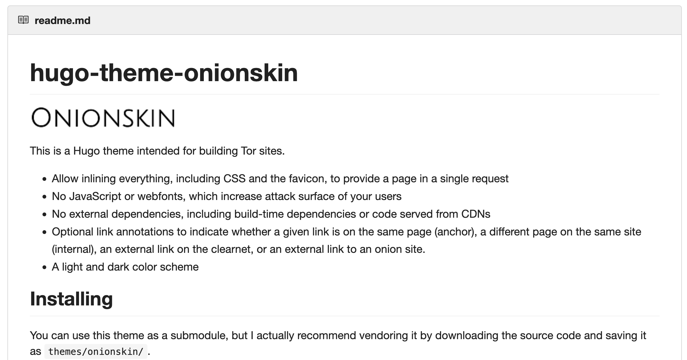 Screenshot for hugo-theme-onionskin